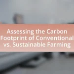 Assessing the Carbon Footprint of Conventional vs. Sustainable Farming