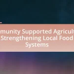 Community Supported Agriculture: Strengthening Local Food Systems
