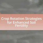 Crop Rotation Strategies for Enhanced Soil Fertility