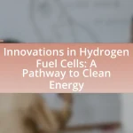 Innovations in Hydrogen Fuel Cells: A Pathway to Clean Energy