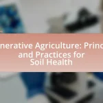 Regenerative Agriculture: Principles and Practices for Soil Health