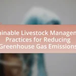 Sustainable Livestock Management: Practices for Reducing Greenhouse Gas Emissions