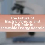 The Future of Electric Vehicles and Their Role in Renewable Energy Adoption