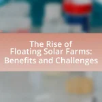 The Rise of Floating Solar Farms: Benefits and Challenges