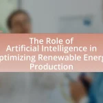 The Role of Artificial Intelligence in Optimizing Renewable Energy Production